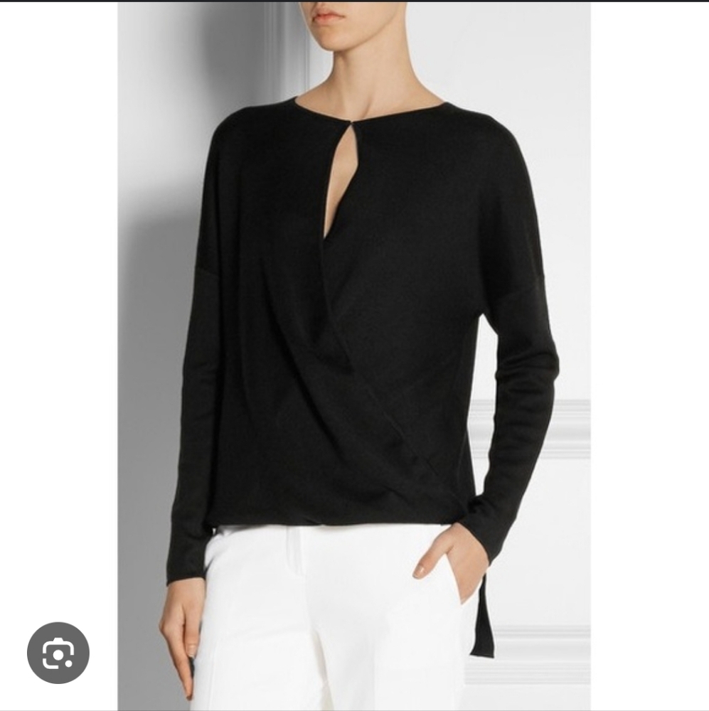 Derek Lam Wrap Cashmere/Silk Sweater